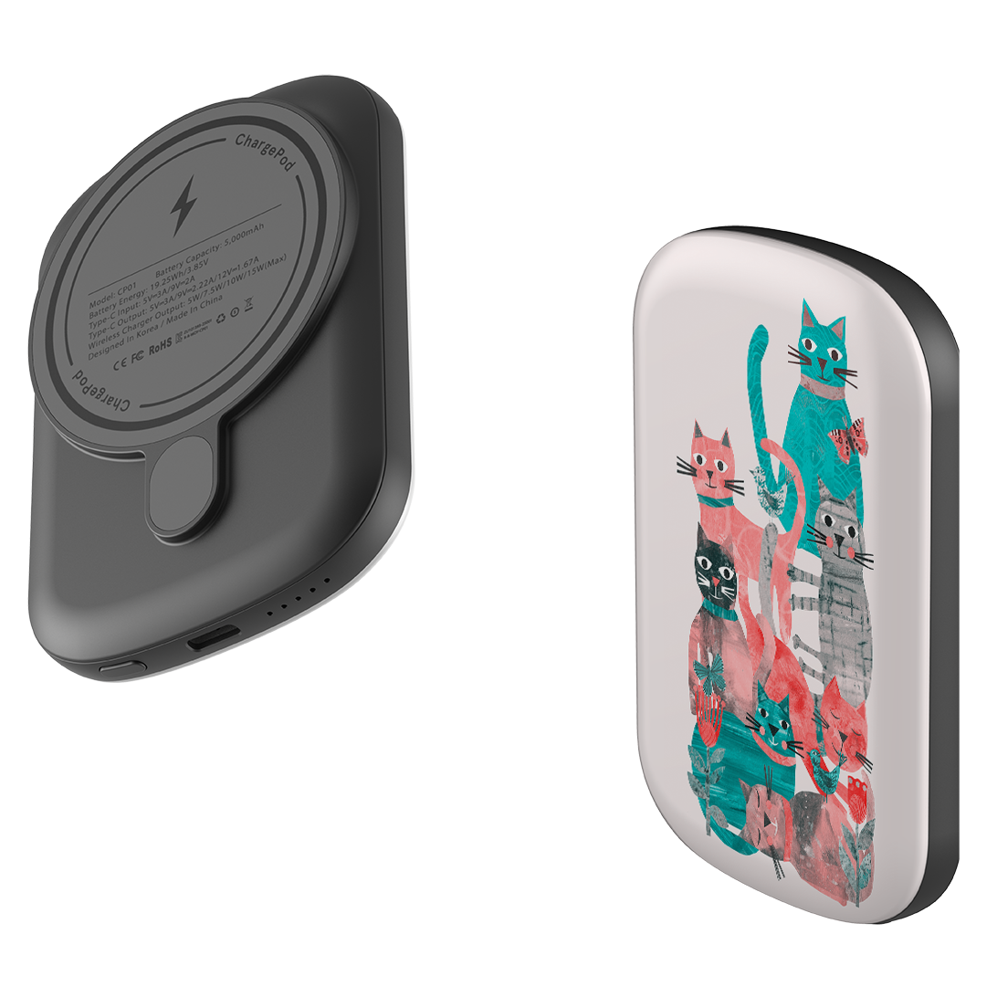 MagSafe Power Bank - Cat Party II By Tracey English