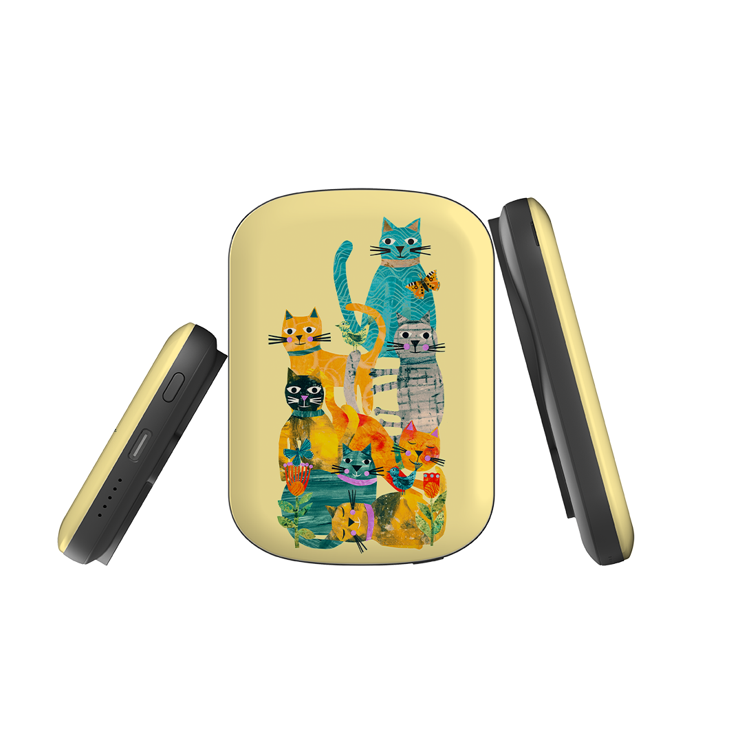 MagSafe Power Bank - Cat Party III By Tracey English
