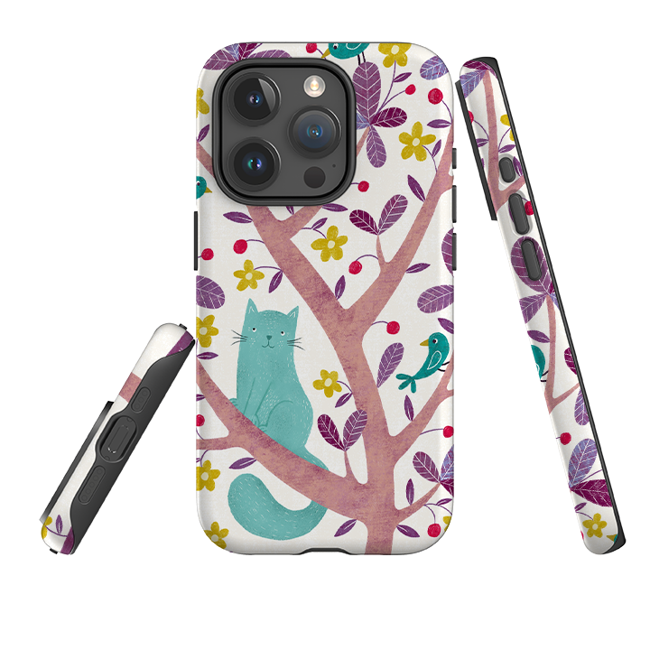 iPhone Tough Case - Cat And Bird By Suzy Taylor