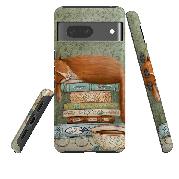 Google Tough Case -  Cat and Books By Maja Lindberg