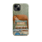Cat and Books By Maja Lindberg Case and Card Case