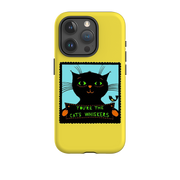 iPhone Tough Case - Cats Whiskers Yellow By Suzy Taylor