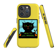 iPhone MagSafe Tough Case -  Cats Whiskers Yellow By Suzy Taylor