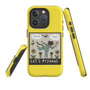 iPhone MagSafe Tough Case -  Cats Pyjamas Yellow By Suzy Taylor