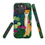 iPhone MagSafe Tough Case - Cheetah and Monstera By Bex Parkin