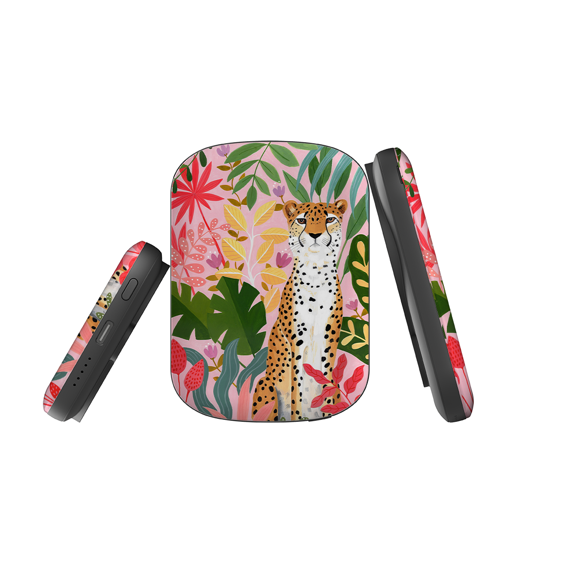 MagSafe Power Bank - Cheetah Jungle By Bex Parkin