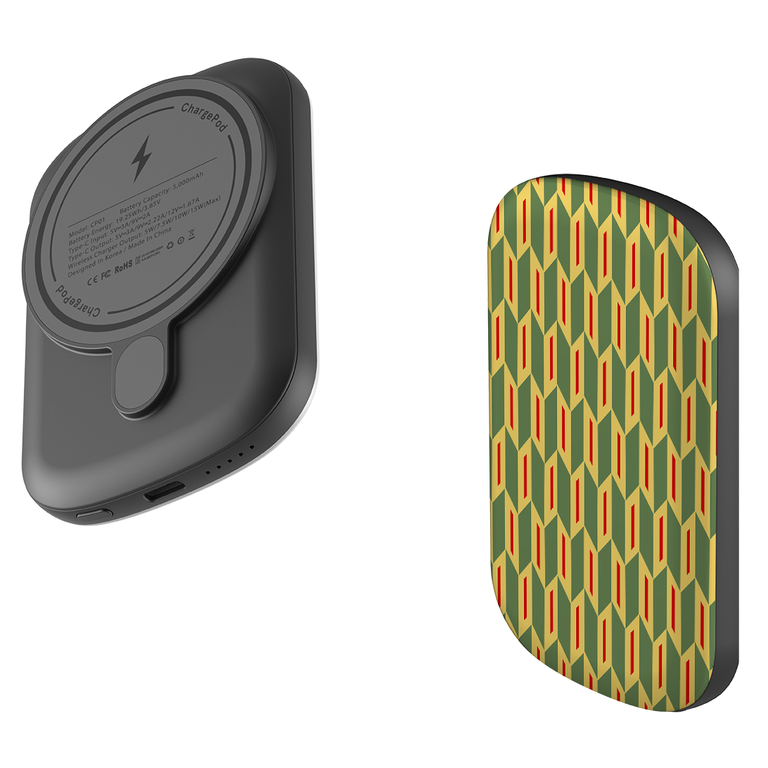 MagSafe Power Bank - Chevrons By Cressida Bell