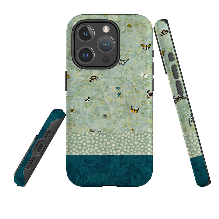 iPhone MagSafe Tough Case - Chinoiserie Garden Soft Sage 2 By Katherine Quinn