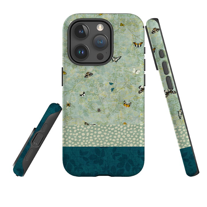 iPhone Tough Case - Chinoiserie Garden Soft Sage 2 By Katherine Quinn