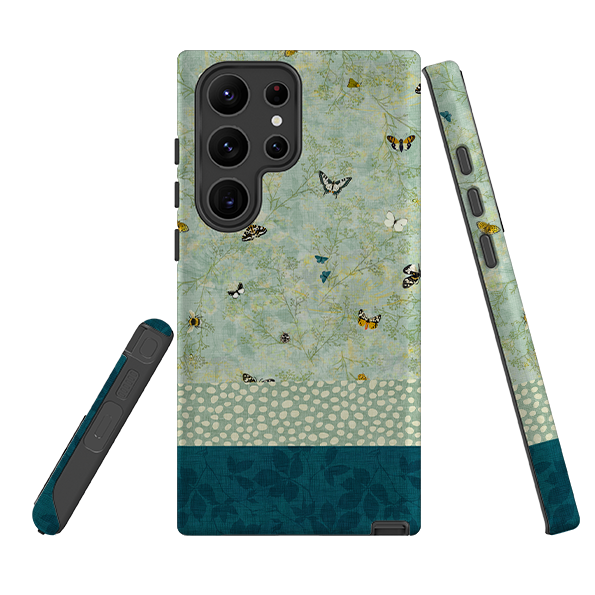 Samsung Tough  Case - Chinoiserie Garden Soft Sage 2 By Katherine Quinn