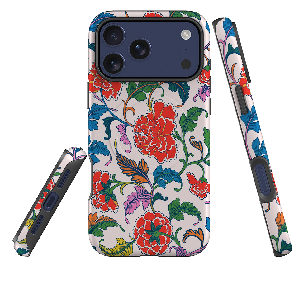 iPhone MagSafe Tough Case - Chinoiserie Peony