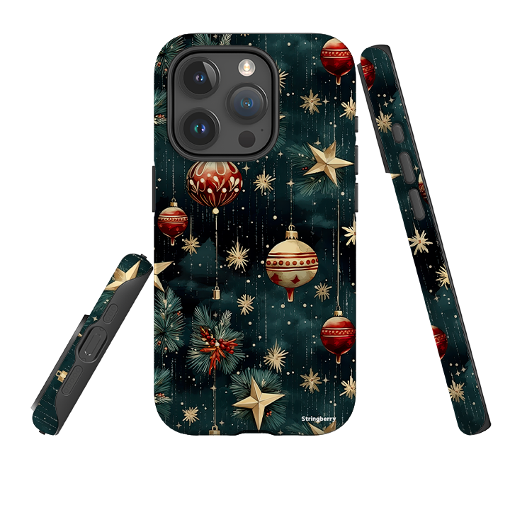 iPhone Tough Case - Christmas Baubles III