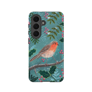 Samsung Tough Case - Christmas Robin By Mary Stubberfield