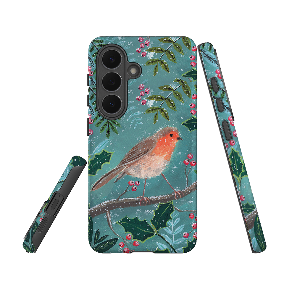 Samsung Tough Case - Christmas Robin By Mary Stubberfield