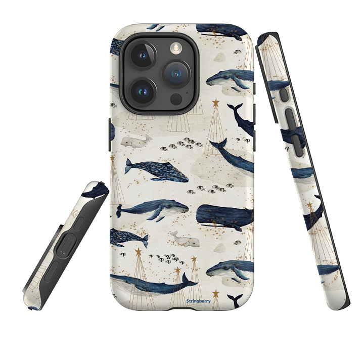 iPhone Tough Case - Christmas Whale III By Katherine Quinn