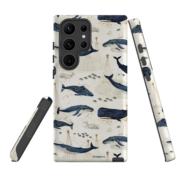 Samsung Tough Case - Christmas Whale III By Katherine Quinn