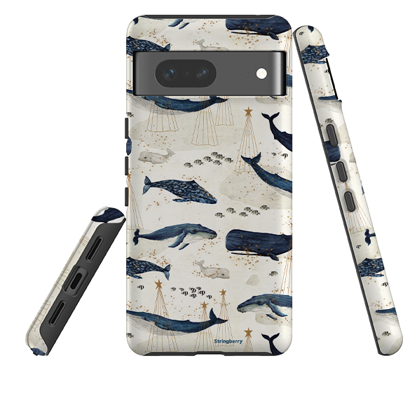 Google Tough Case -  Christmas Whale III By Katherine Rowe
