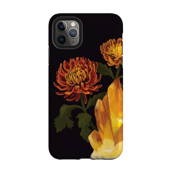 iPhone Tough Case - Chrysanthemum Citrine By Anna Stead