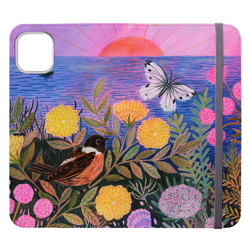 Clifftop Meadow Wallet Case By Lee Foster Wilson
