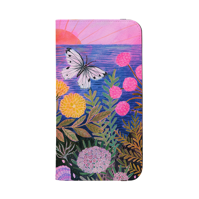 Clifftop Meadow Wallet Case By Lee Foster Wilson