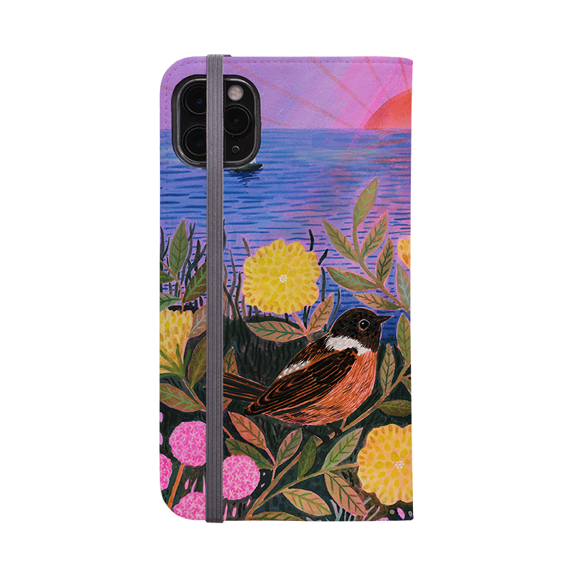 Clifftop Meadow Wallet Case By Lee Foster Wilson