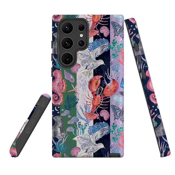 Samsung Tough  Case - Coastal Calling Stripe I By Emma Frances Grant