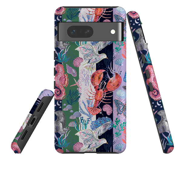 Google Tough  Case - Coastal Calling Stripe I by Emma Frances Grant