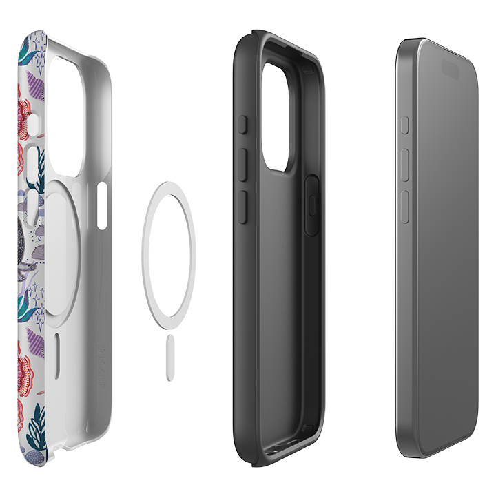 iPhone MagSafe Tough Case - Coastal Calling Stripe II By Emma Frances Grant