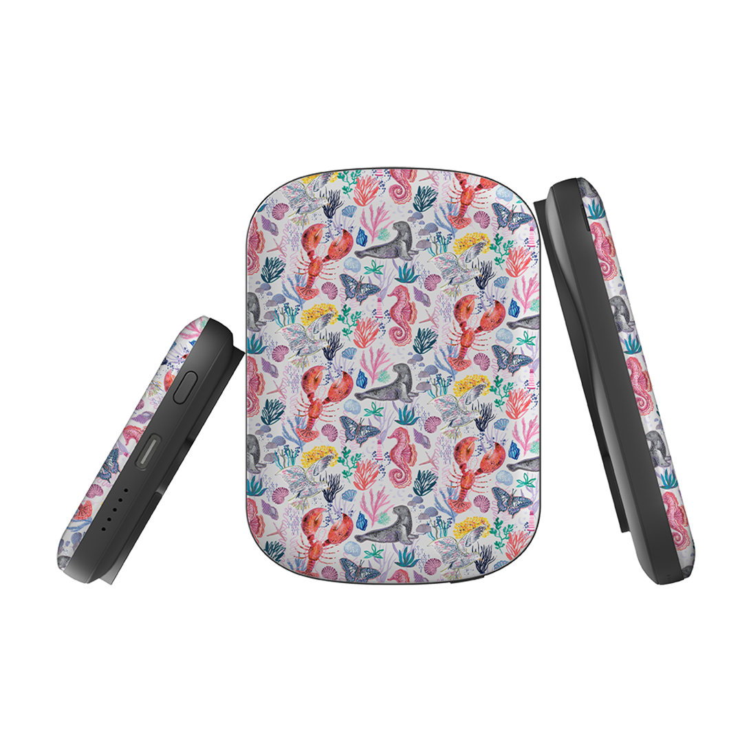 MagSafe Power Bank - Coastline Pattern D By Emma Frances Grant