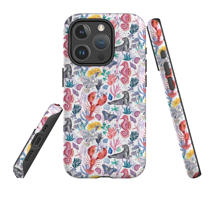 iPhone MagSafe Tough Case - Coastline Pattern B By Emma Frances Grant
