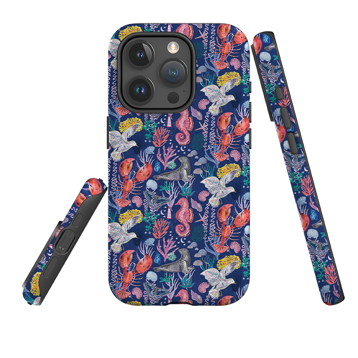 iPhone Case - Coastline Pattern-C By Emma Frances Grant