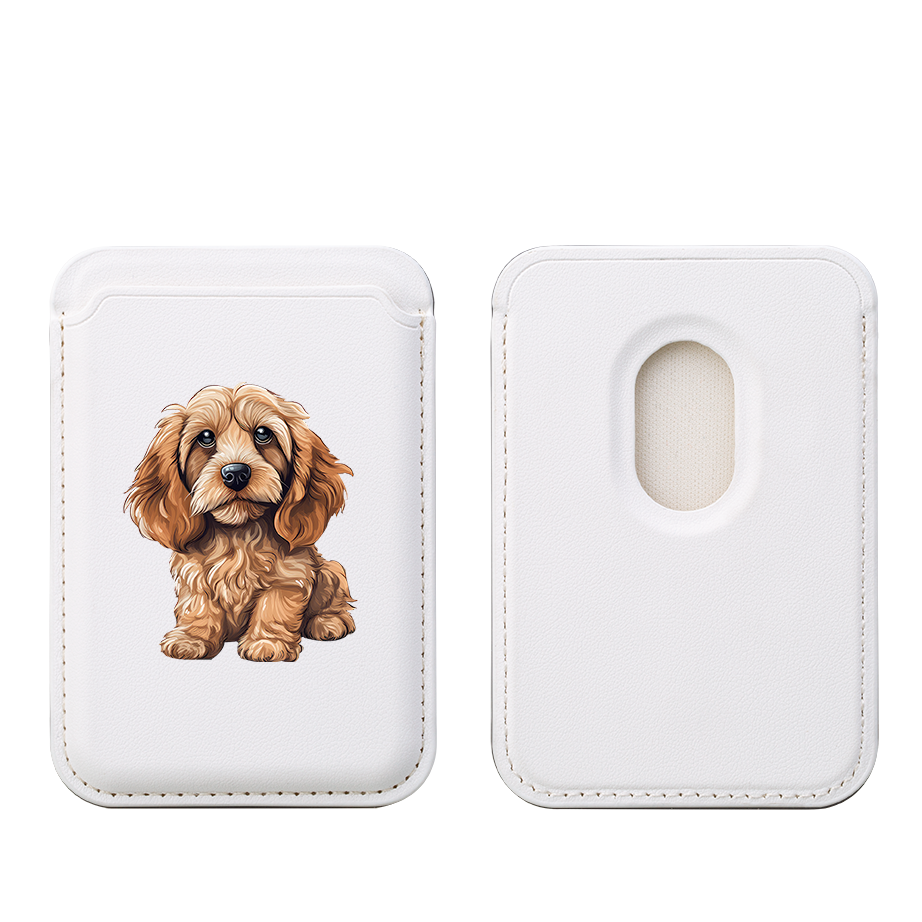 Cockapoo MagSafe Wallet- White