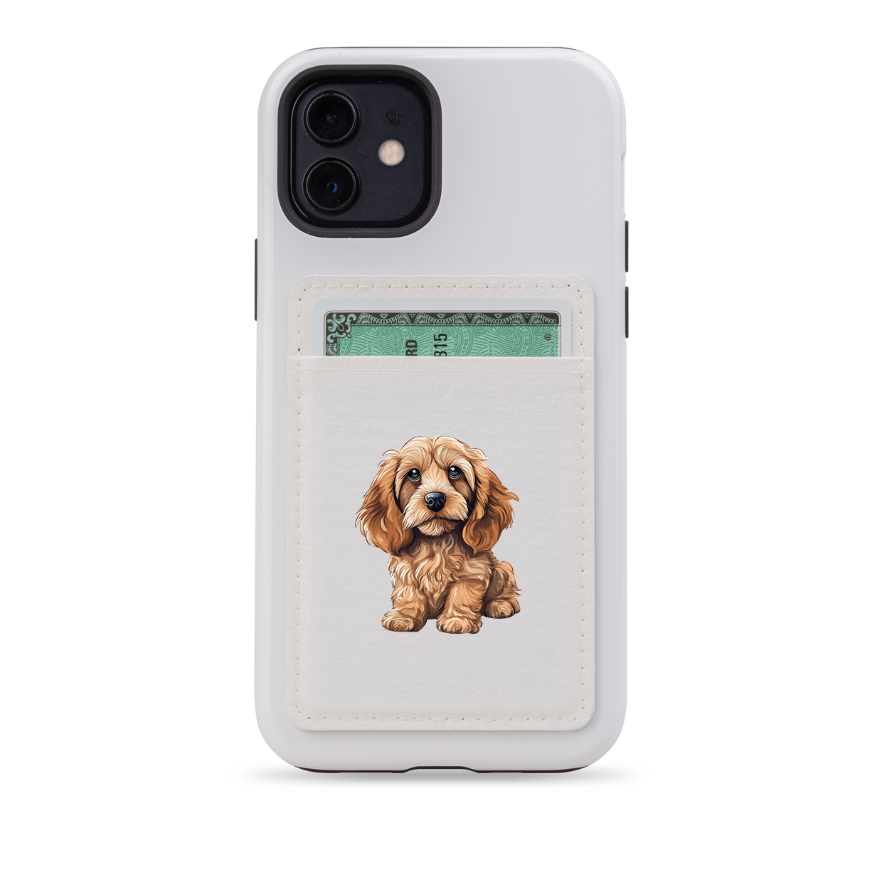 Cockapoo MagSafe Wallet- White