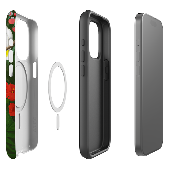 iPhone MagSafe Tough Case - Cockatoo Jungle By Bex Parkin
