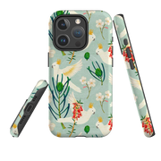 iPhone MagSafe Tough Case - Cockatoo and Flowers By Katherine Quinn
