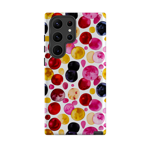 Samsung Tough  Case - Colour Moon Polka