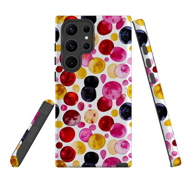 Samsung Tough  Case - Colour Moon Polka