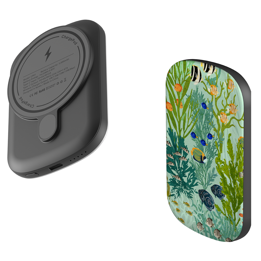 MagSafe Power Bank - Coral Forest By Katherine Quinn