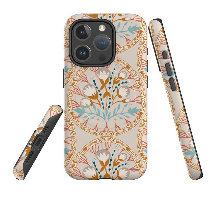 iPhone MagSafe Tough Case -  Cotton Floral By Nina Pace