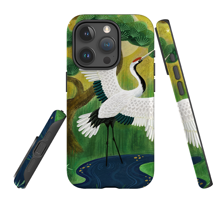 iPhone Tough Case - Crane By Bex Parkin