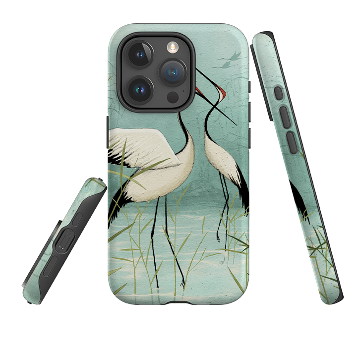 iPhone Tough Case - Cranes By Maja Lindberg