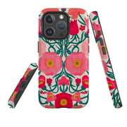 iPhone MagSafe Tough Case -  Cream Flora By Nina Pace