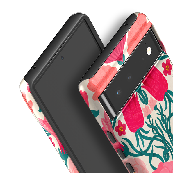 Google Tough Case -  Cream Flora By Nina Pace