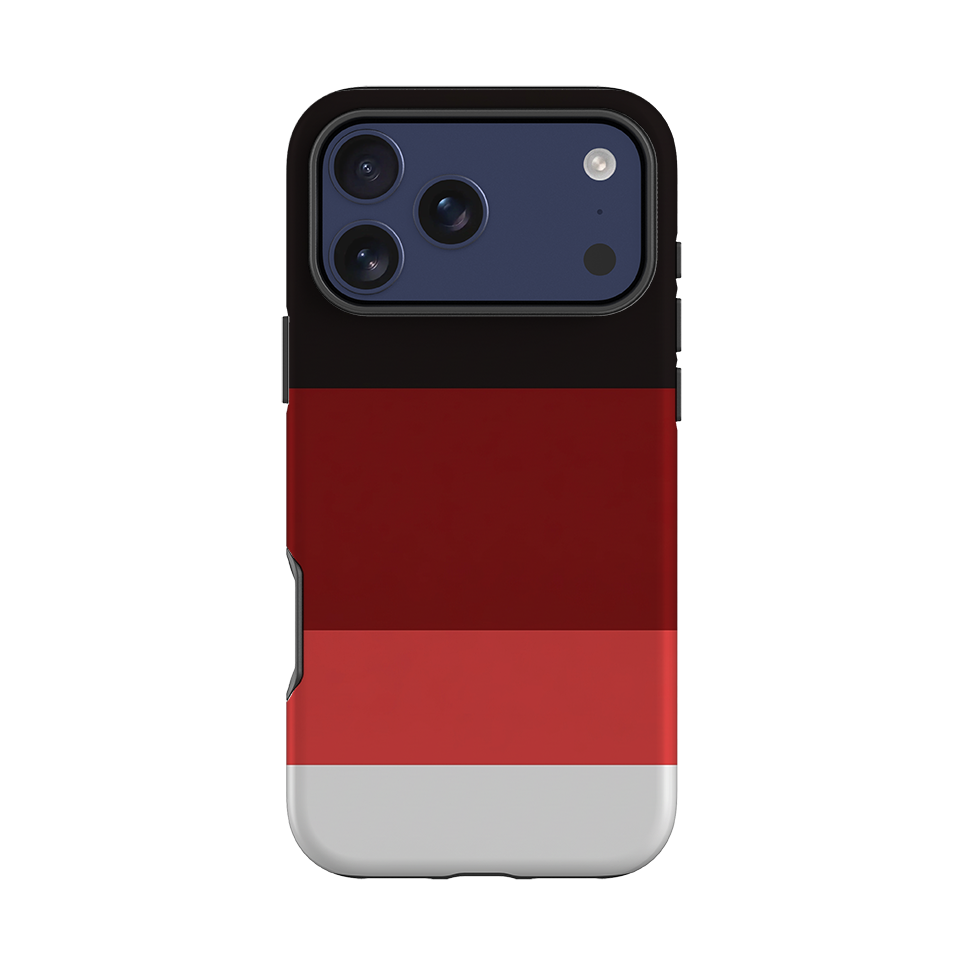 iPhone Tough Case - Crimson and Black Gradient