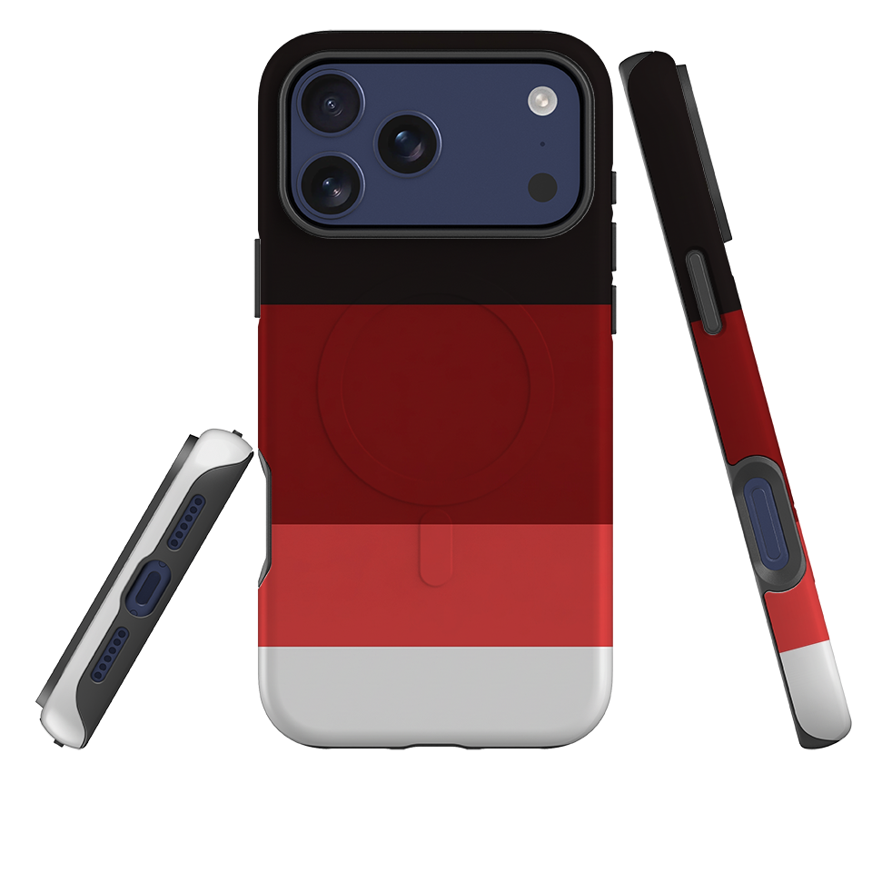 iPhone MagSafe Tough Case - Crimson and Black Gradient