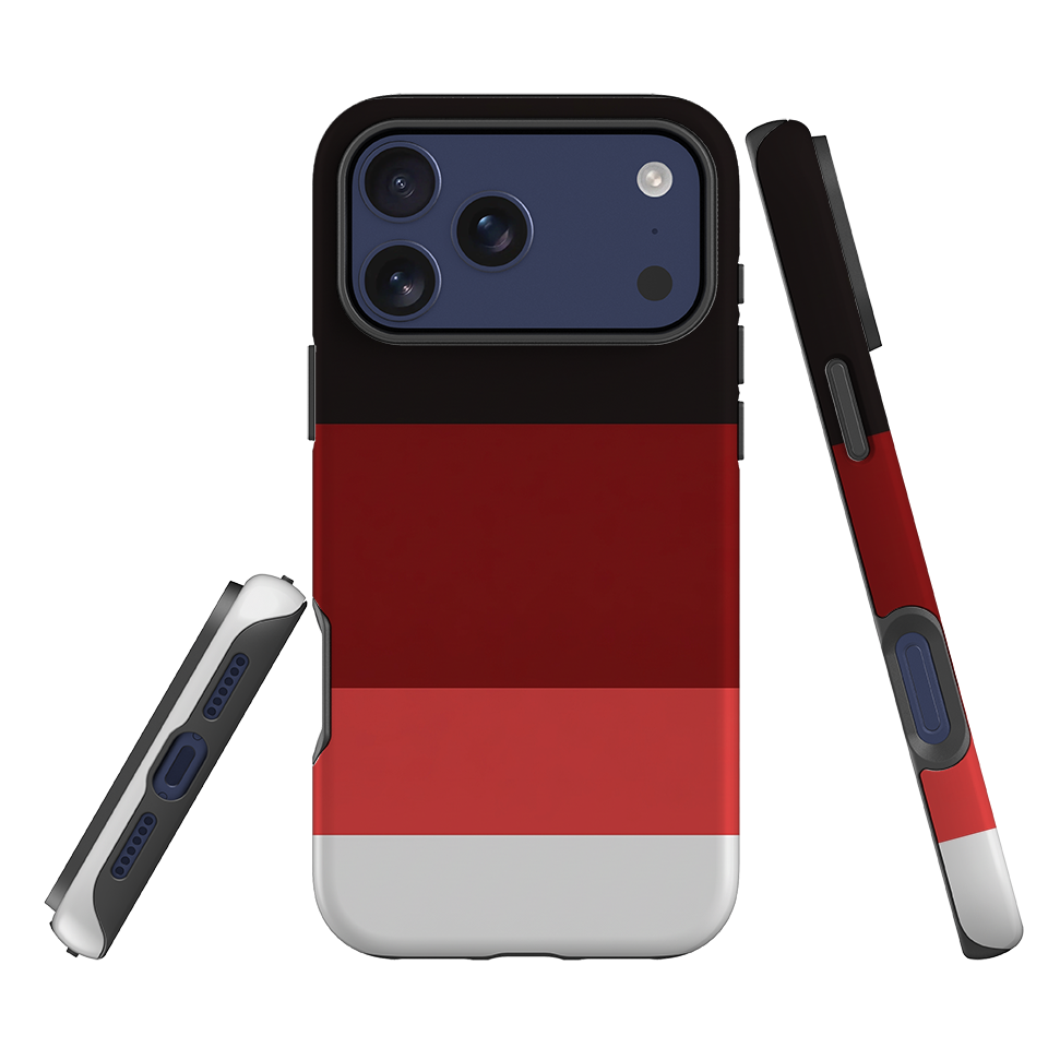 iPhone Tough Case - Crimson and Black Gradient