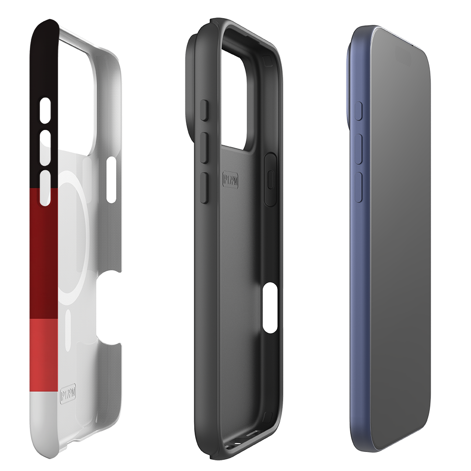 iPhone MagSafe Tough Case - Crimson and Black Gradient