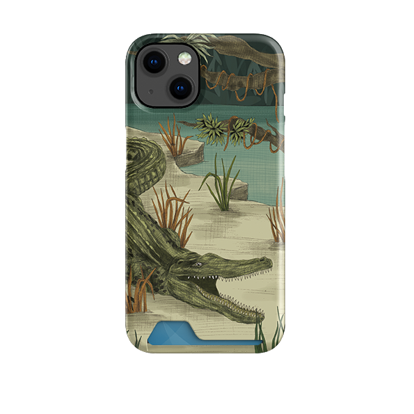 Crocodile By Jade Mosinski Case and Card Case