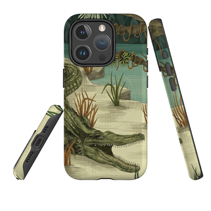 iPhone MagSafe Tough Case -  Crocodile By Jade Mosinski