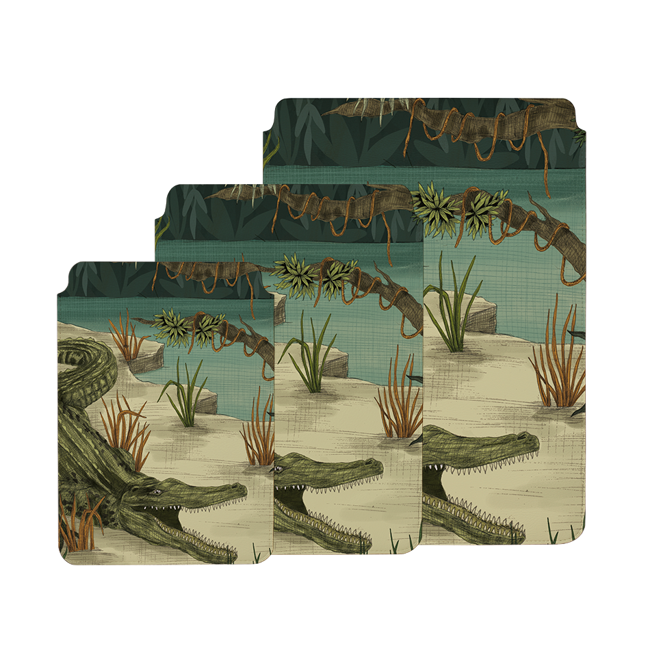 Crocodile By Jade Mosinski Laptop, Kindle & iPad Sleeve
